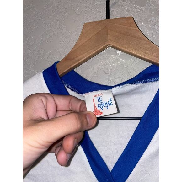 1997 Vintage Le Riche Yellowstone Mountain Graphic White Shirt 90s 1990s VTG S S - Picture 6 of 10